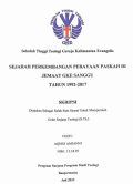 Sejarah Perkembangan Perayaan Paskah Di Jemaat GKE Sanggu Tahun 1992-2017